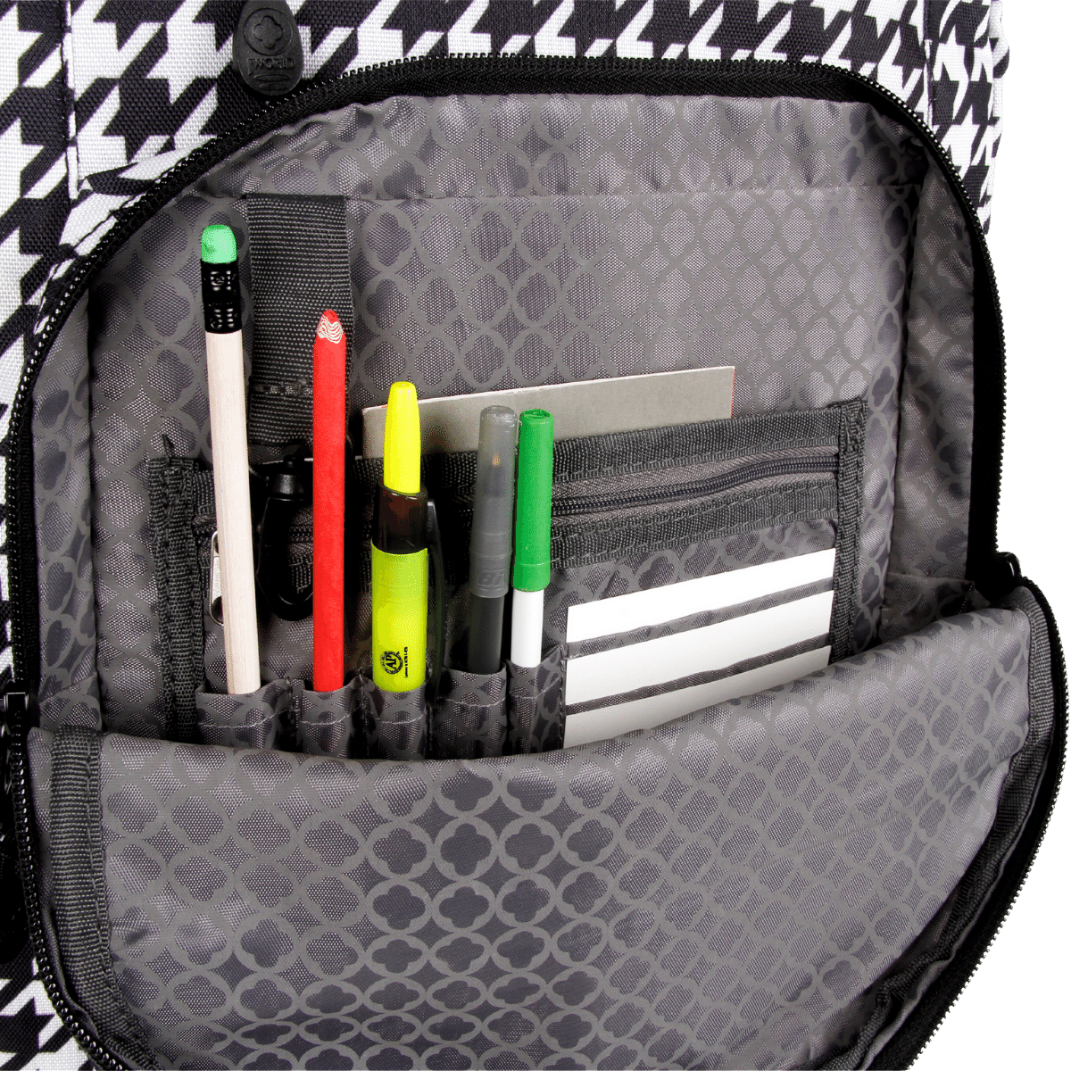 Sundance Laptop Rolling Backpack (20 Inch) in Houndstooth - Final Sale - JWorldstore