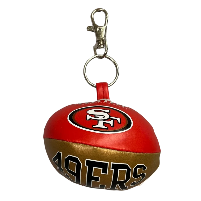 San Francisco 49ERS NFL Softee Football Keychain - JWorldstore