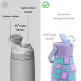 Flowee 22oz Insulated Water Bottle in Puffy Flower