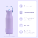 Flowee 22oz Insulated Water Bottle in Purple