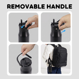 Flowee 14oz Insulated Water Bottle in Black