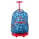 Sunrise Rolling Backpack (18 Inch) in Strawberry - Final Sale - JWorldstore