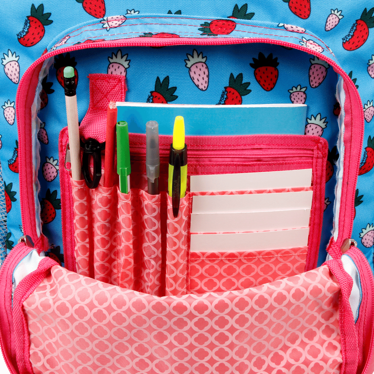 Sunrise Rolling Backpack (18 Inch) in Strawberry - Final Sale - JWorldstore