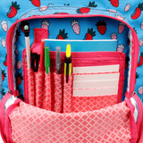 Sunrise Rolling Backpack (18 Inch) in Strawberry - Final Sale - JWorldstore