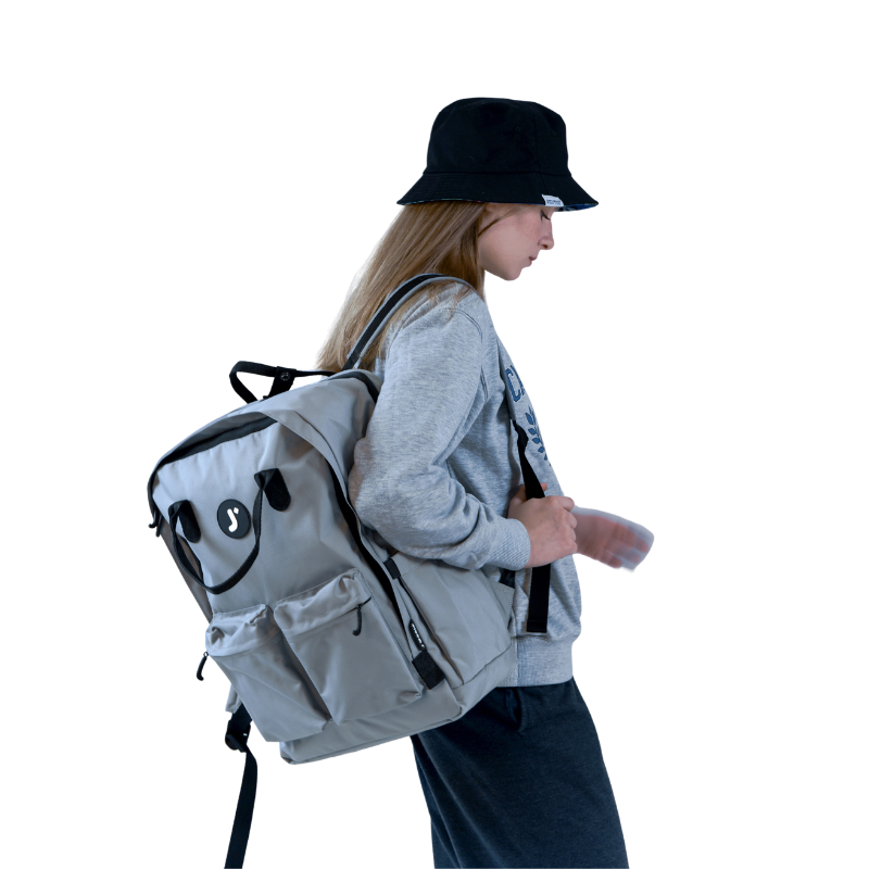 Timo Laptop Backpack in Grey - JWorldstore