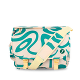 Thomas Laptop Messenger Bag in Green Swirl - JWorldstore
