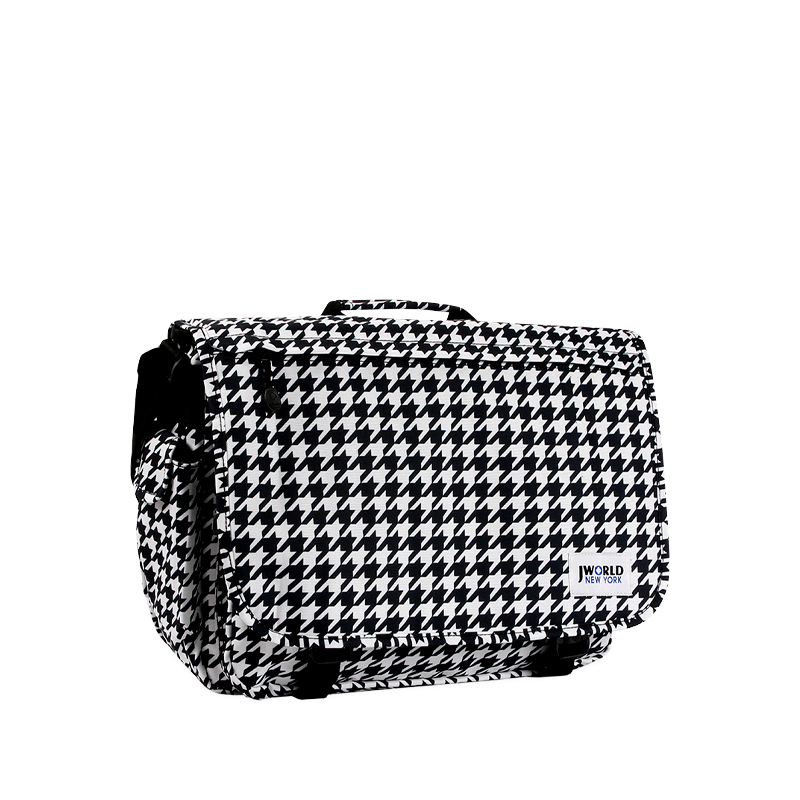 Thomas Laptop Messenger Bag in Houndstooth - Final Sale - JWorldstore