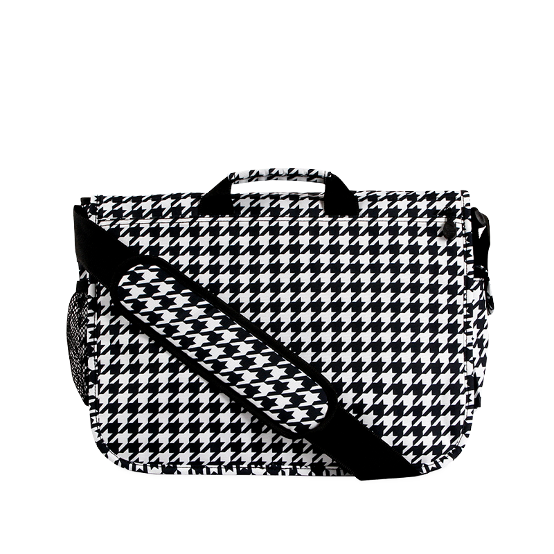 Thomas Laptop Messenger Bag in Houndstooth - Final Sale - JWorldstore