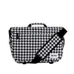 Thomas Laptop Messenger Bag in Houndstooth - Final Sale - JWorldstore