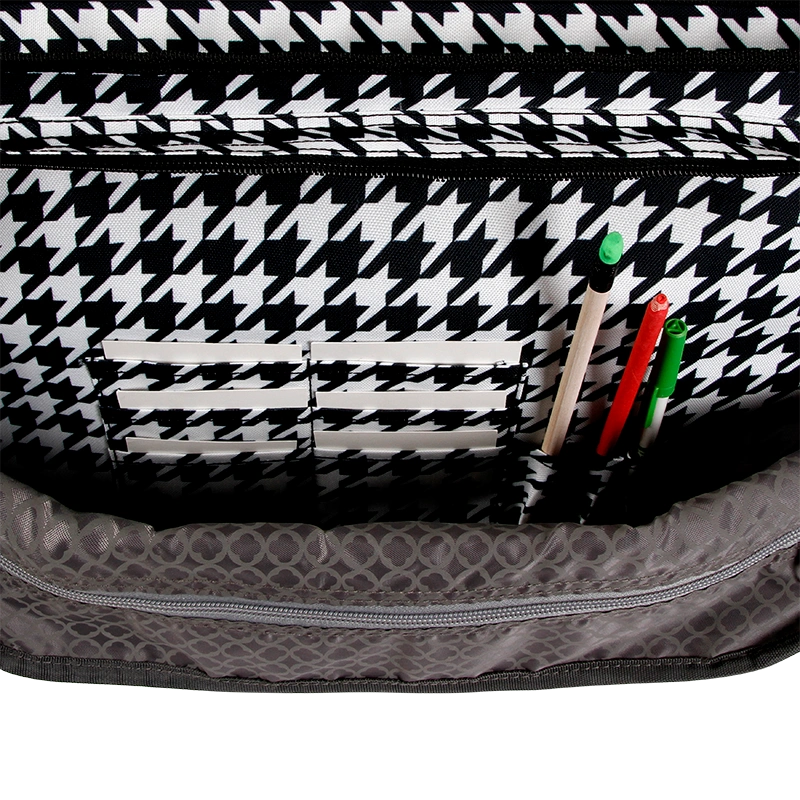Thomas Laptop Messenger Bag in Houndstooth - Final Sale - JWorldstore