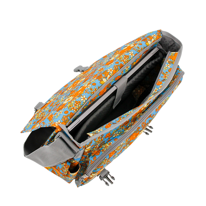Thomas Laptop Messenger Bag in Retro Bloom - JWorldstore