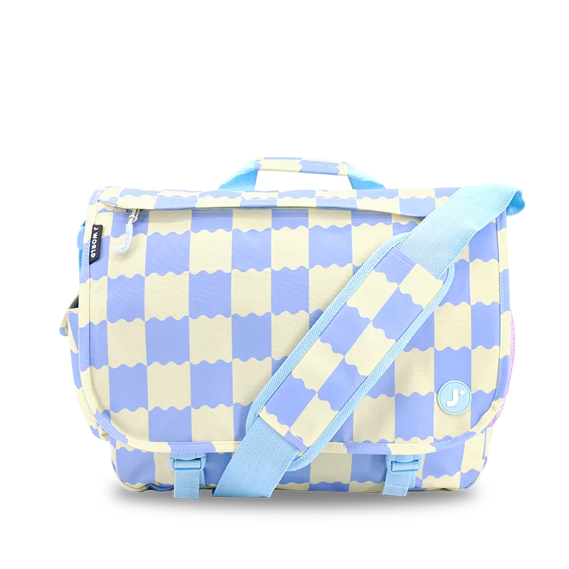 Thomas Laptop Messenger Bag in Wiggle Blue - JWorldstore