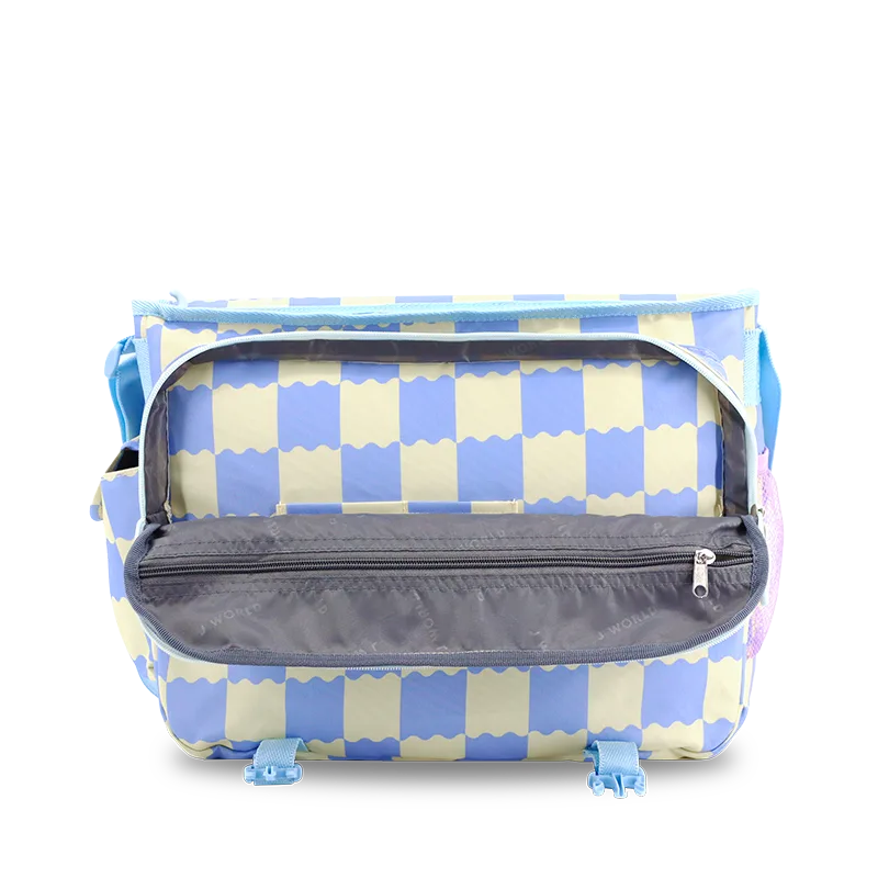 Thomas Laptop Messenger Bag in Wiggle Blue - JWorldstore