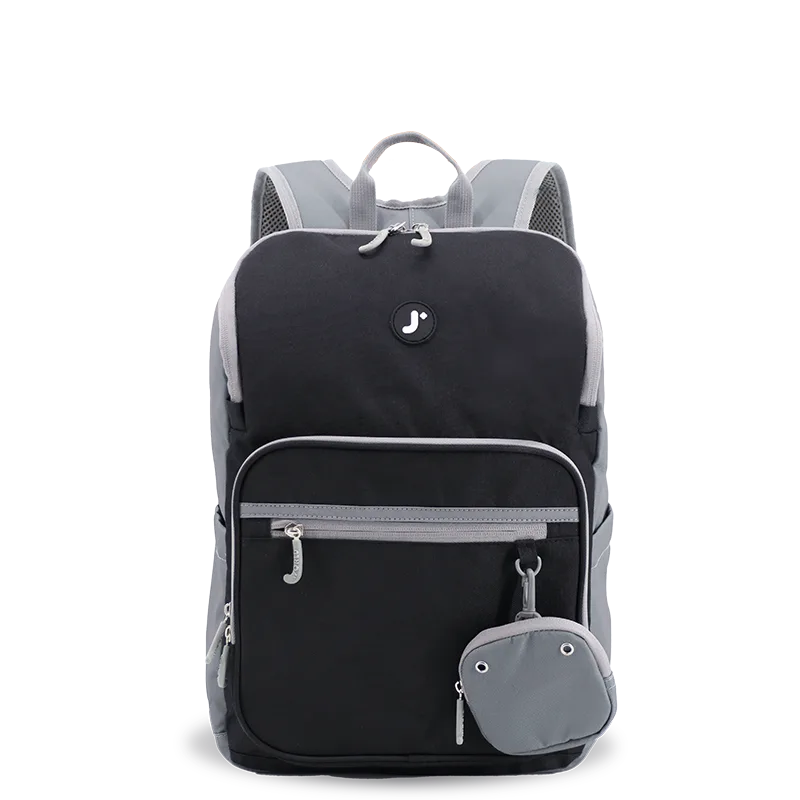 Junior Backpack With Lunch Box For School in Black - JWorldstore
