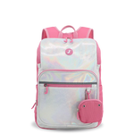 Junior Backpack With Lunch Box For School in Metallic Silver - JWorldstore