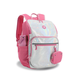 Junior Backpack With Lunch Box For School in Metallic Silver - JWorldstore