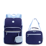 Junior Backpack With Lunch Box For School in Navy - JWorldstore