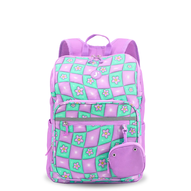 Junior Backpack With Lunch Box For School in Puffy Flower - JWorldstore