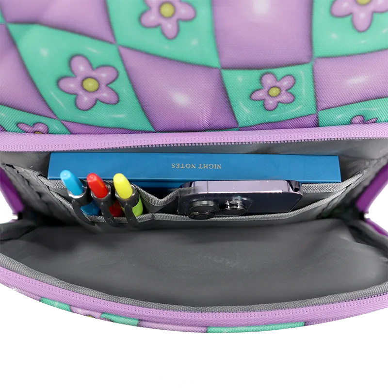 Junior Backpack With Lunch Box For School in Puffy Flower - JWorldstore