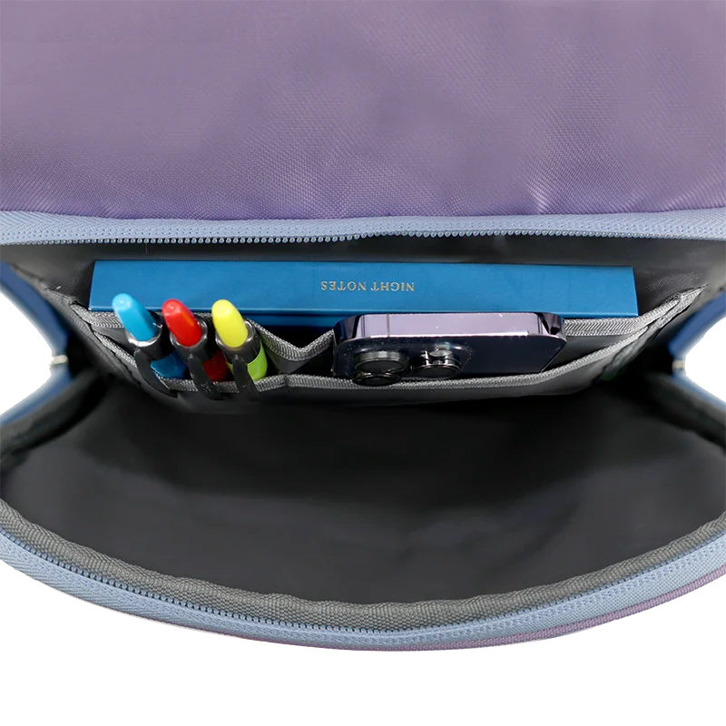 Junior Backpack With Lunch Box For School in Purple - JWorldstore