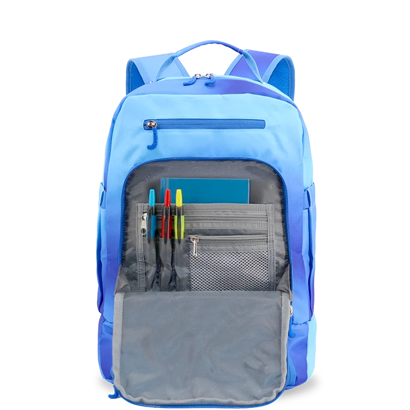 Packmate 2 in 1 Backpack With Built-in Lunch Bag in Blue Gradient - JWorldstore