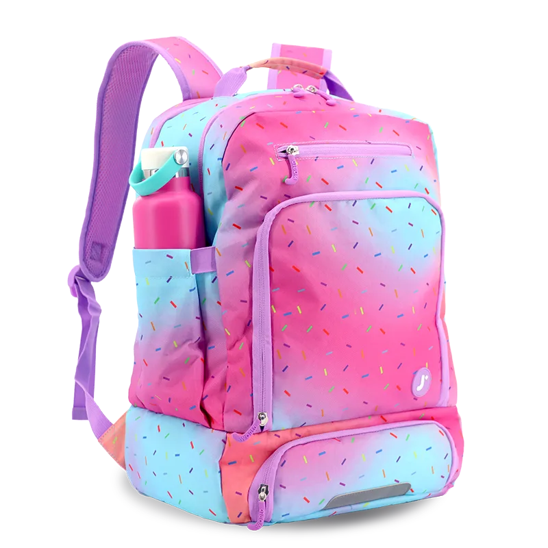 Packmate 2 in 1 Backpack With Built-in Lunch Bag in Confetti - JWorldstore