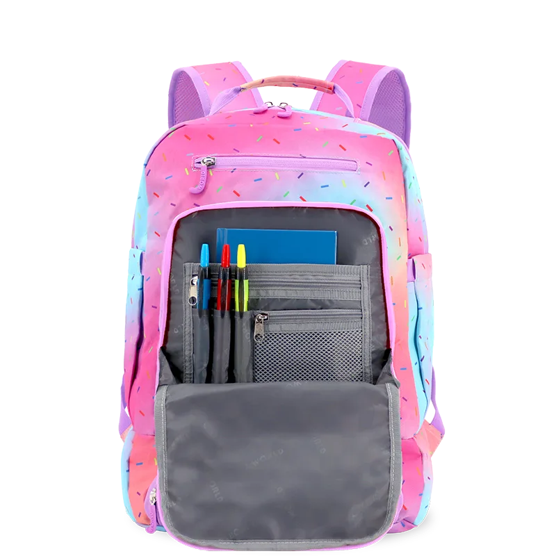 Packmate 2 in 1 Backpack With Built-in Lunch Bag in Confetti - JWorldstore