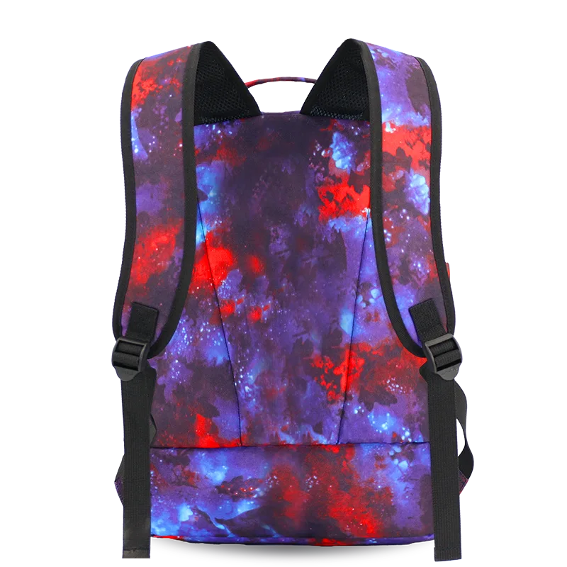 Packmate 2 in 1 Backpack With Built-in Lunch Bag in Galaxy - JWorldstore