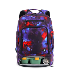 Packmate 2 in 1 Backpack With Built-in Lunch Bag in Galaxy - JWorldstore