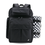 Picnic Backpack with Insulated Compartments & Picnic Mat in Black - JWorldstore