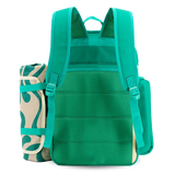 Picnic Backpack with Insulated Compartments & Picnic Mat in Green - JWorldstore