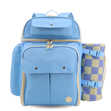 Picnic Backpack with Insulated Compartments & Picnic Mat in Sky Blue - JWorldstore