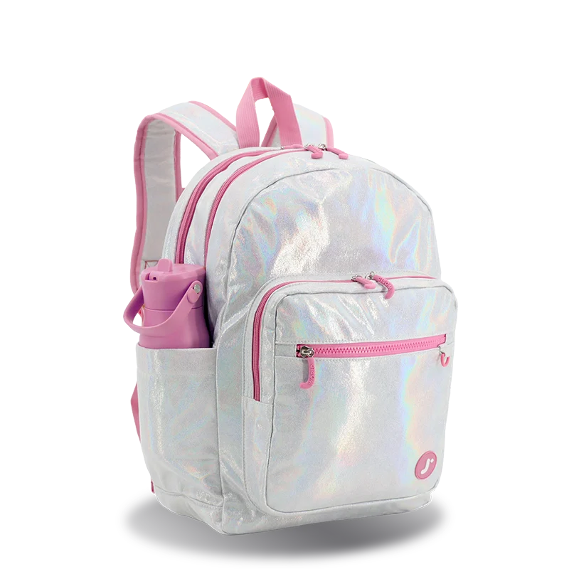 Zenpack Jr. Laptop Backpack in Metallic Silver - JWorldstore