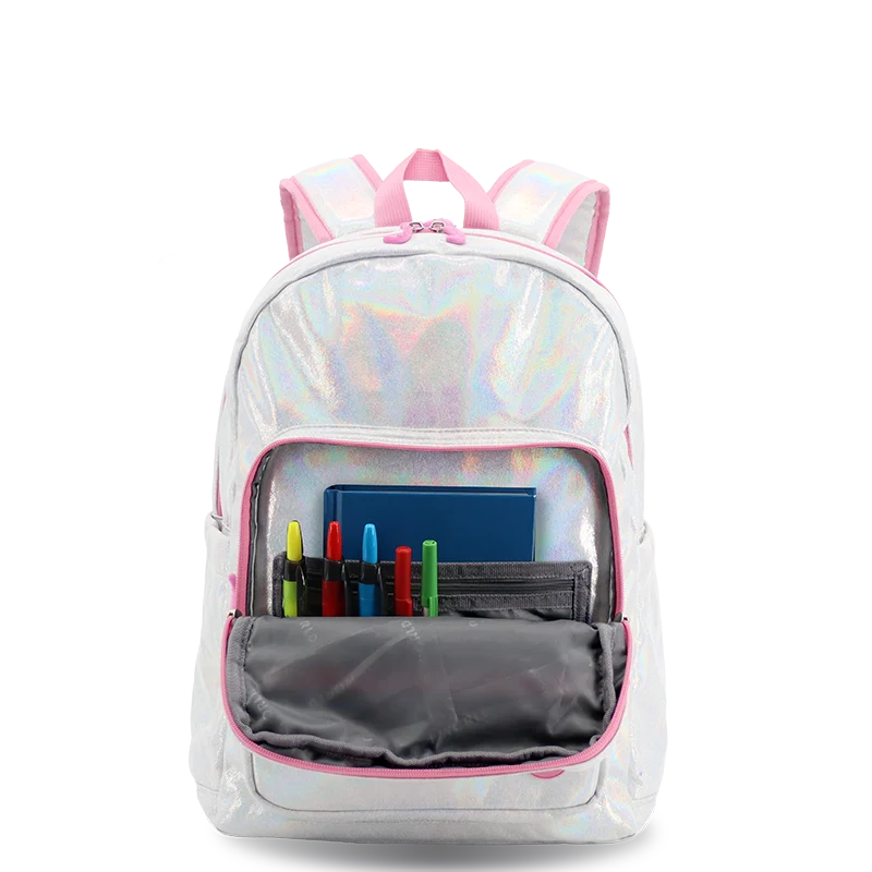 Zenpack Jr. Laptop Backpack in Metallic Silver - JWorldstore