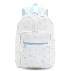 Zenpack Laptop Backpack in Blue Bows - JWorldstore