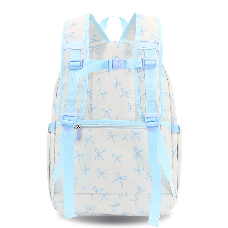 Zenpack Laptop Backpack in Blue Bows - JWorldstore