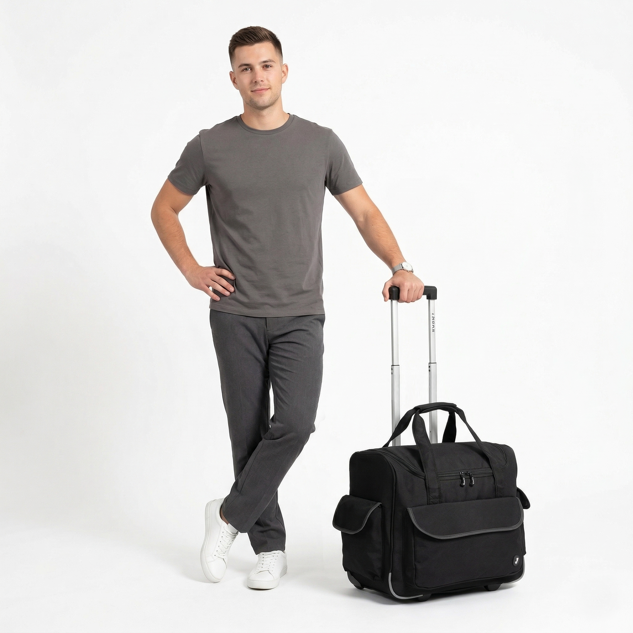 Donna Rolling Duffle Bag in Night Bloom - JWorldstore