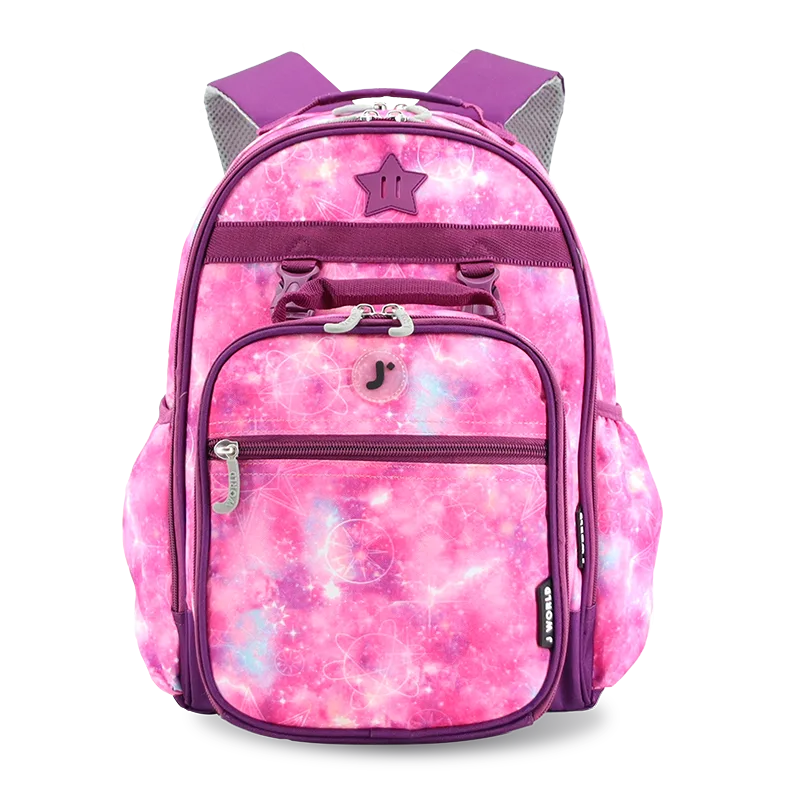 Duet Kids Backpack & Detachable Lunch Box Set in Purple Galaxy - JWorldstore
