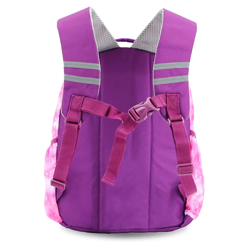 Duet Kids Backpack & Detachable Lunch Box Set in Purple Galaxy - JWorldstore