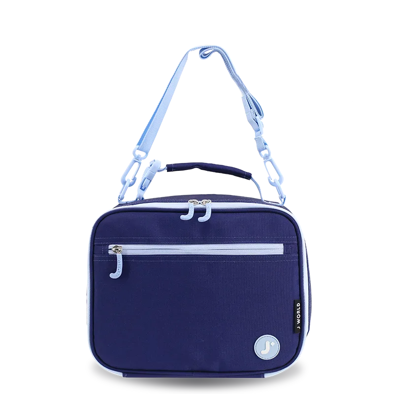 Cody Lunch Bag With Shoulder Strap in Navy - JWorldstore