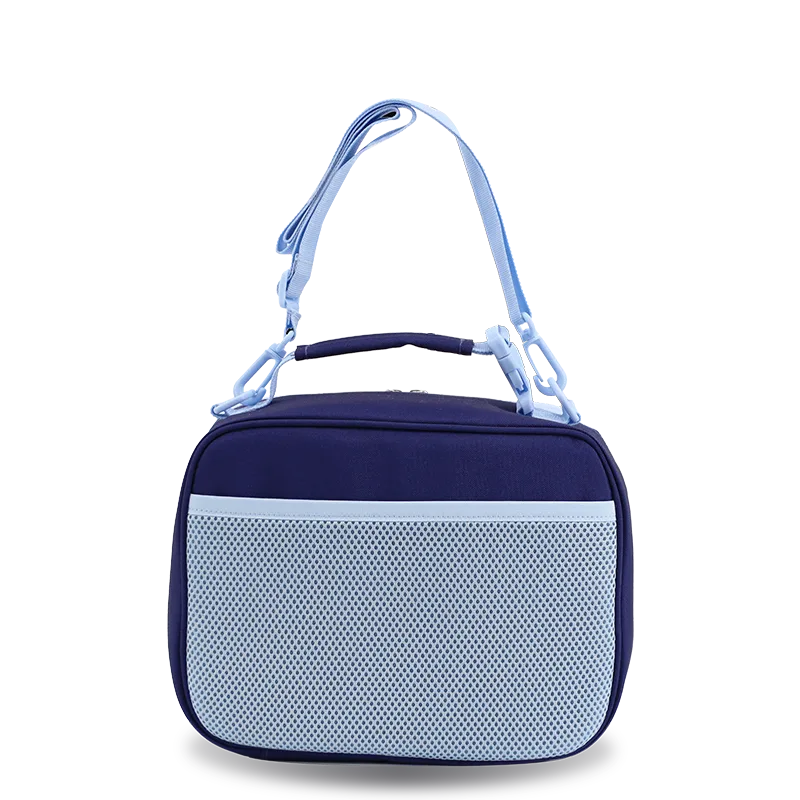 Cody Lunch Bag With Shoulder Strap in Navy - JWorldstore