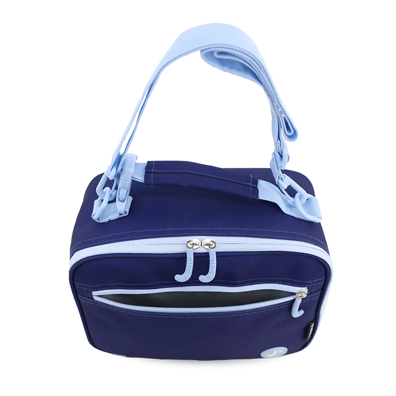 Cody Lunch Bag With Shoulder Strap in Navy - JWorldstore