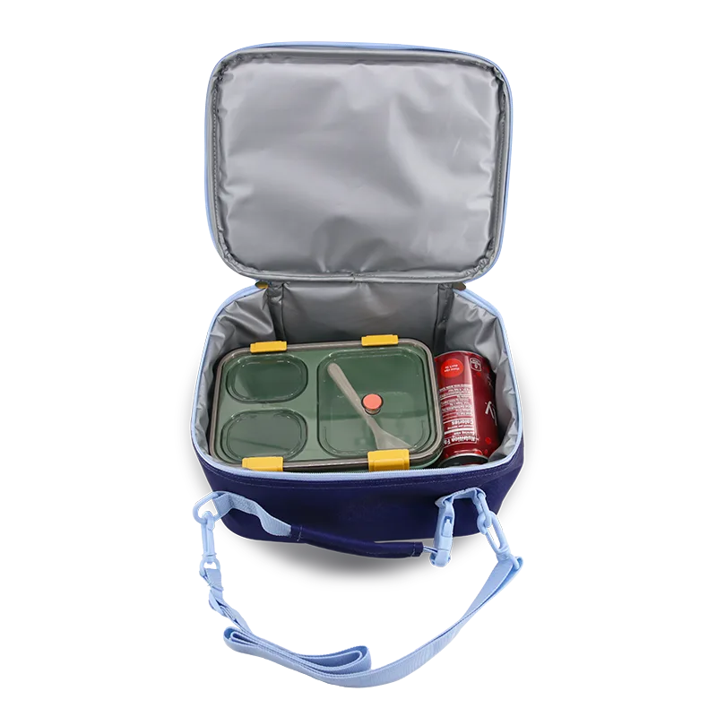 Cody Lunch Bag With Shoulder Strap in Navy - JWorldstore