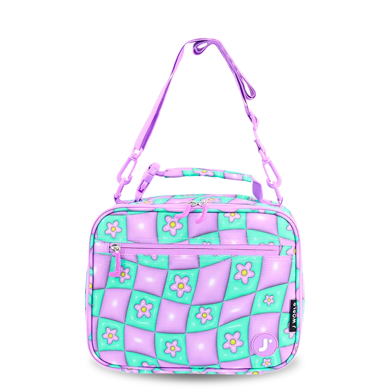 Cody Lunch Bag With Shoulder Strap in Puffy Flower - JWorldstore