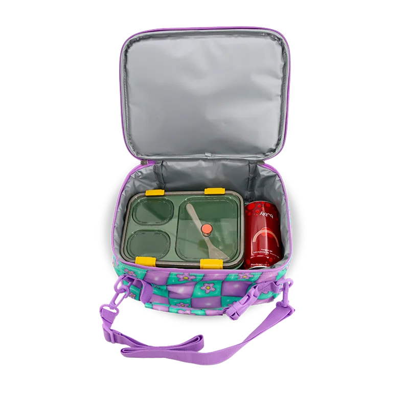 Cody Lunch Bag With Shoulder Strap in Puffy Flower - JWorldstore