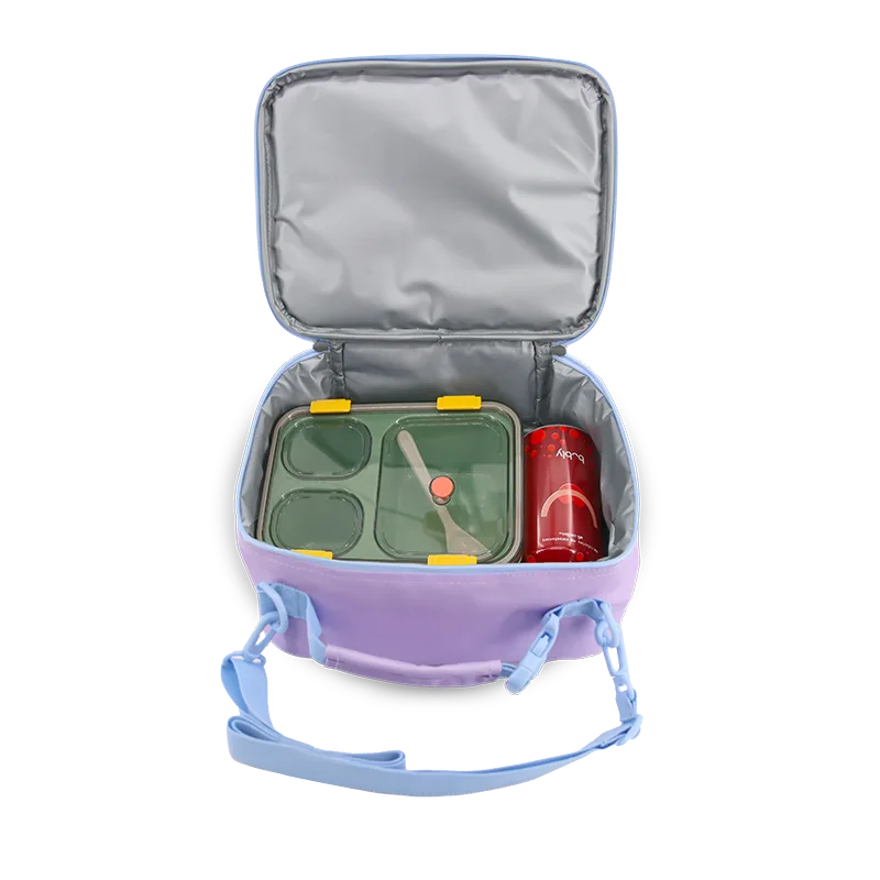 Cody Lunch Bag With Shoulder Strap in Purple - JWorldstore