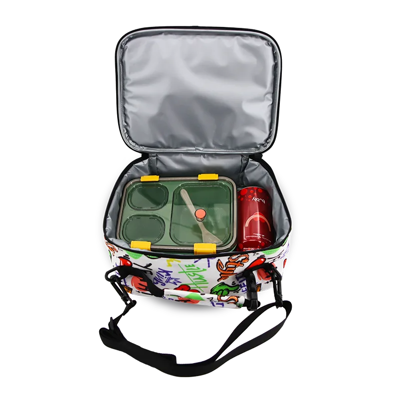 Cody Lunch Bag With Shoulder Strap in Street Art - JWorldstore