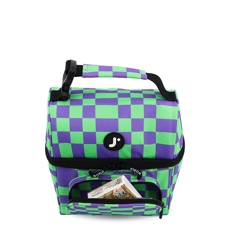 Corey Lunch Bag in Pixel Checkers - JWorldstore