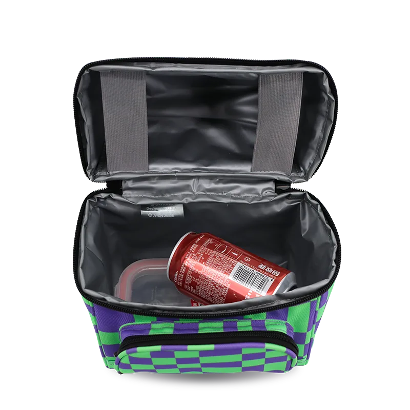 Corey Lunch Bag in Pixel Checkers - JWorldstore