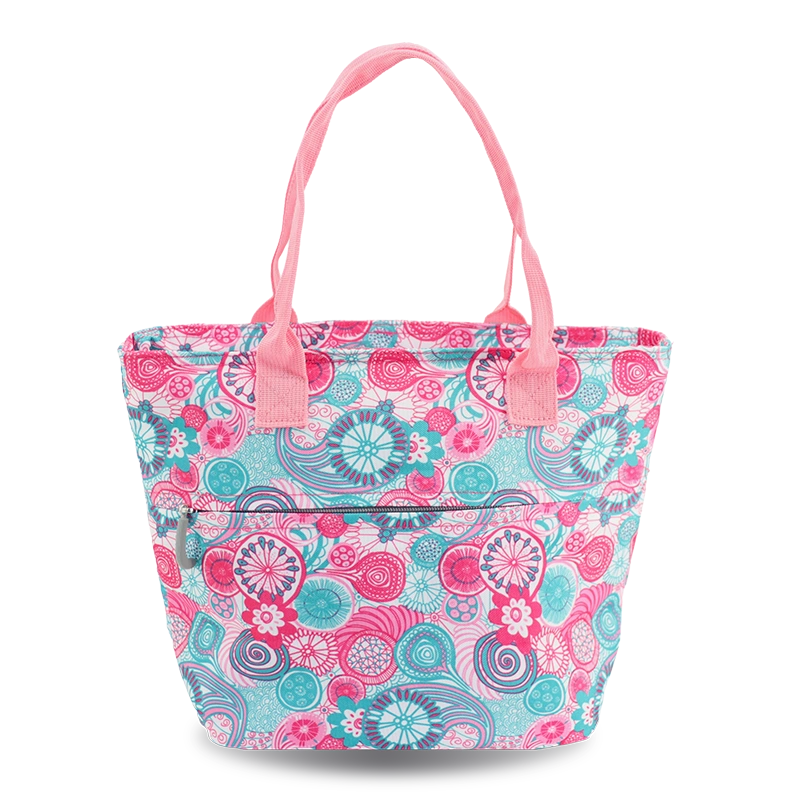 Lola Insulated Lunch Tote Bag in Blue Raspberry - JWorldstore